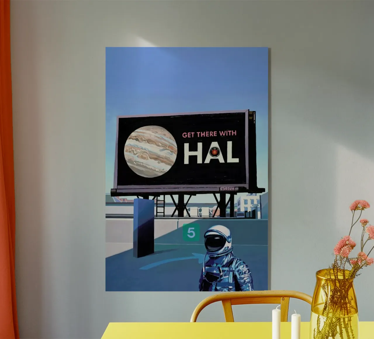 Get There With HAL plexiglass da Scott Listfield