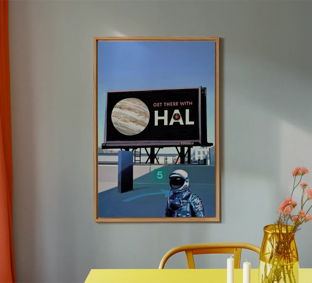 Get There With HAL alluminio dibond da Scott Listfield