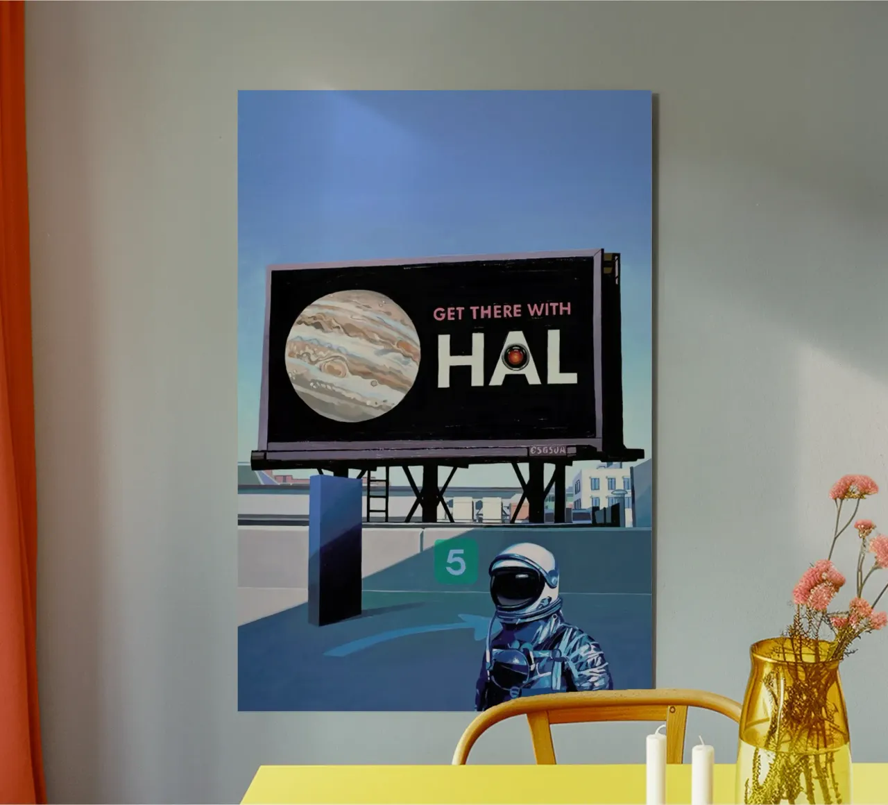 Get There With HAL alluminio dibond da Scott Listfield