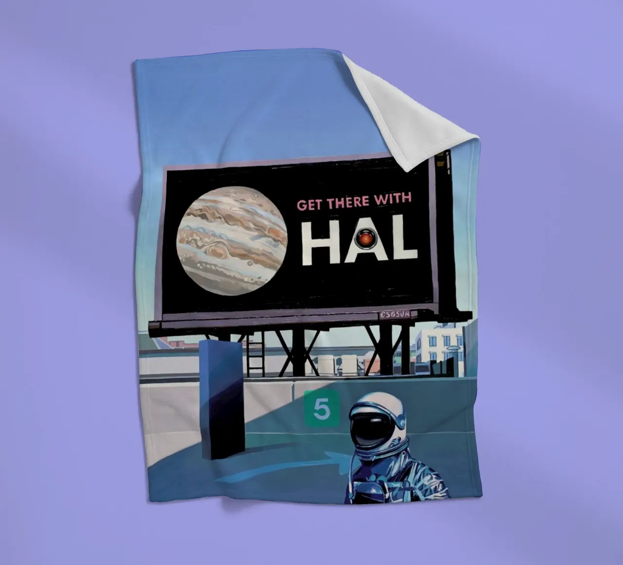 Get There With HAL coperta in pile da Scott Listfield