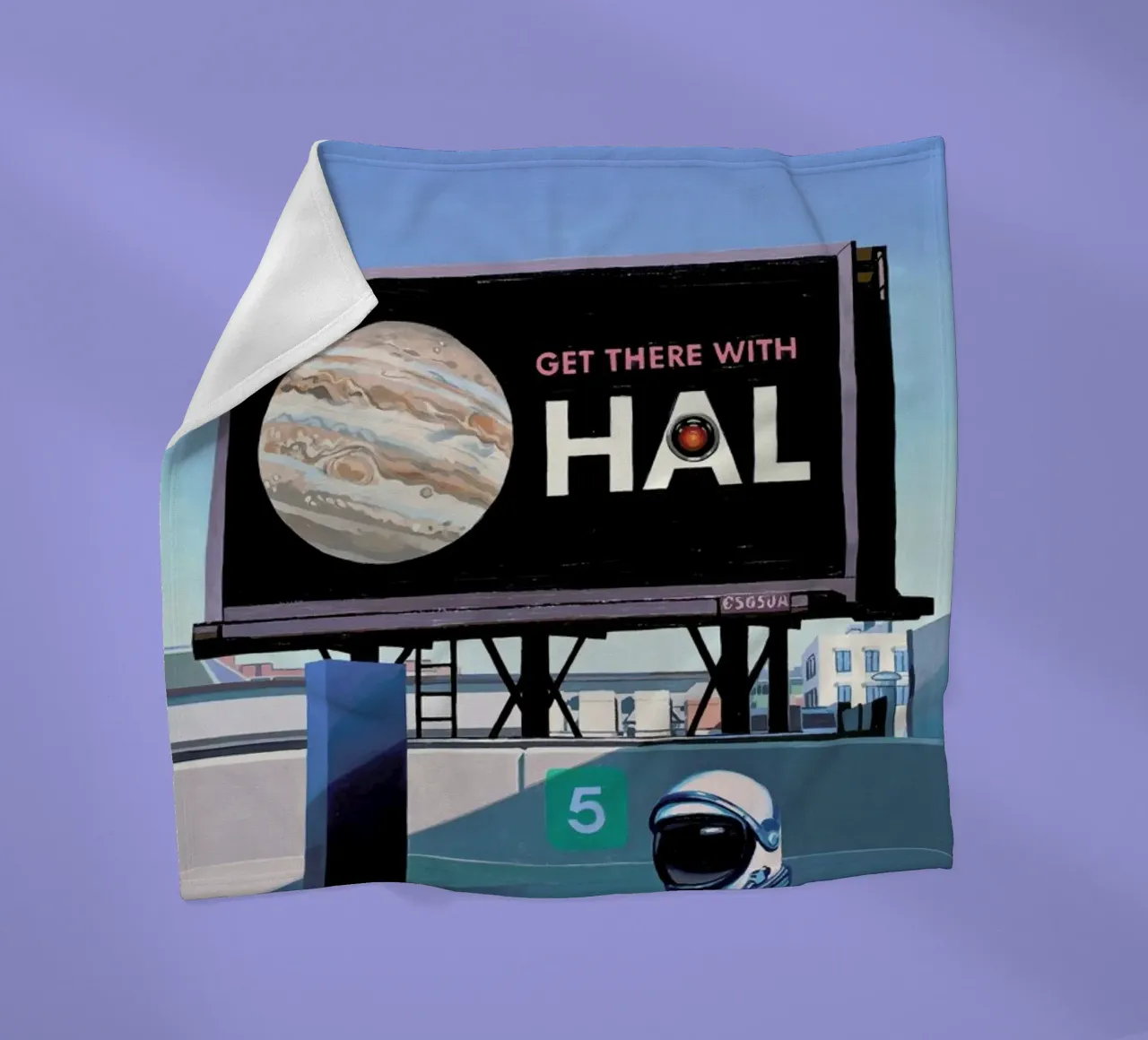 Get There With HAL coperta in pile da Scott Listfield