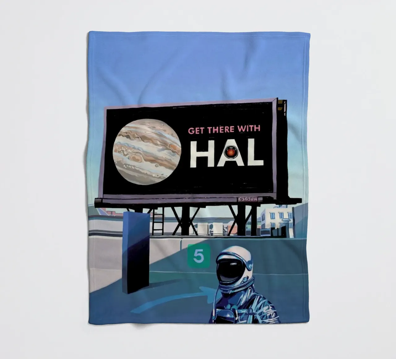 Get There With HAL coperta in pile da Scott Listfield