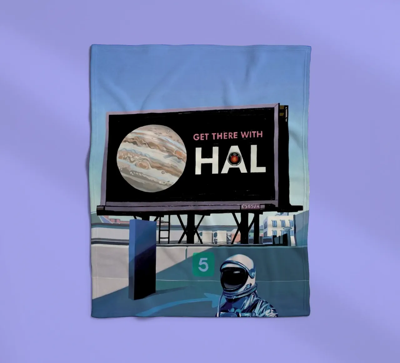 Get There With HAL coperta in pile da Scott Listfield