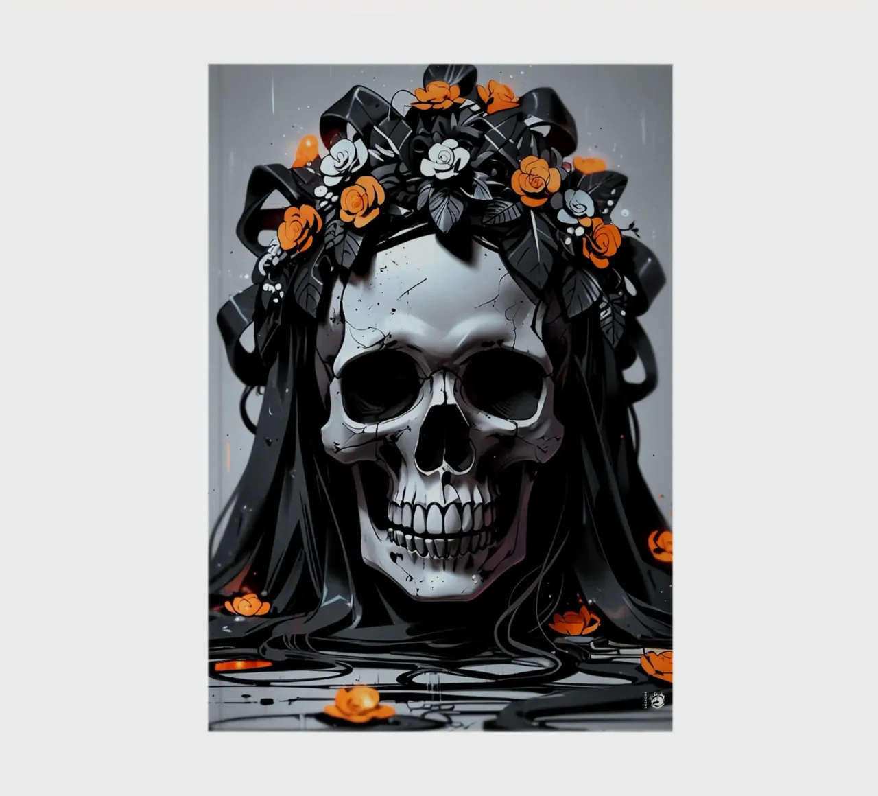 Dark Gothic Skull notebook by LM2KONE