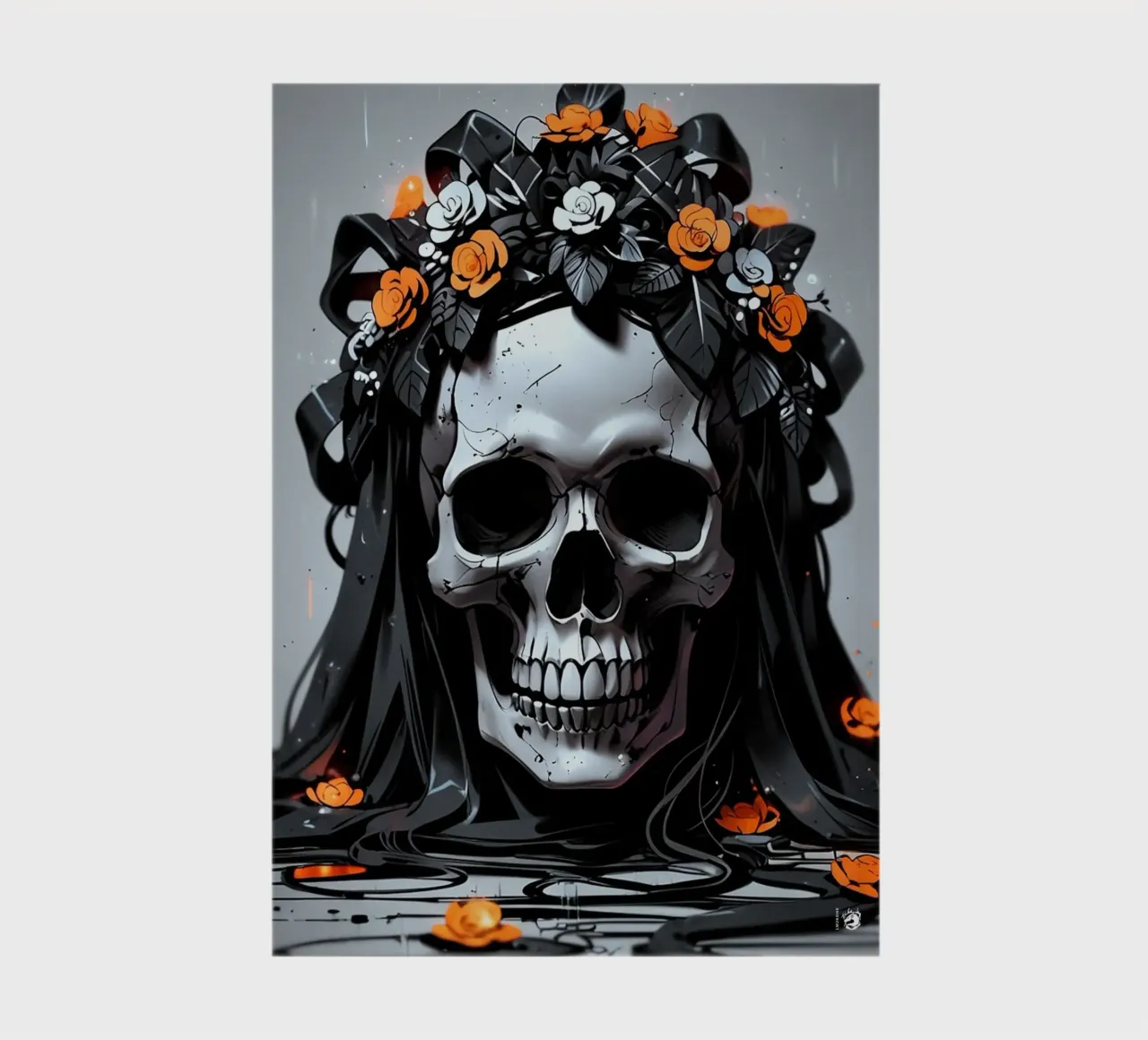 Dark Gothic Skull notebook by LM2KONE