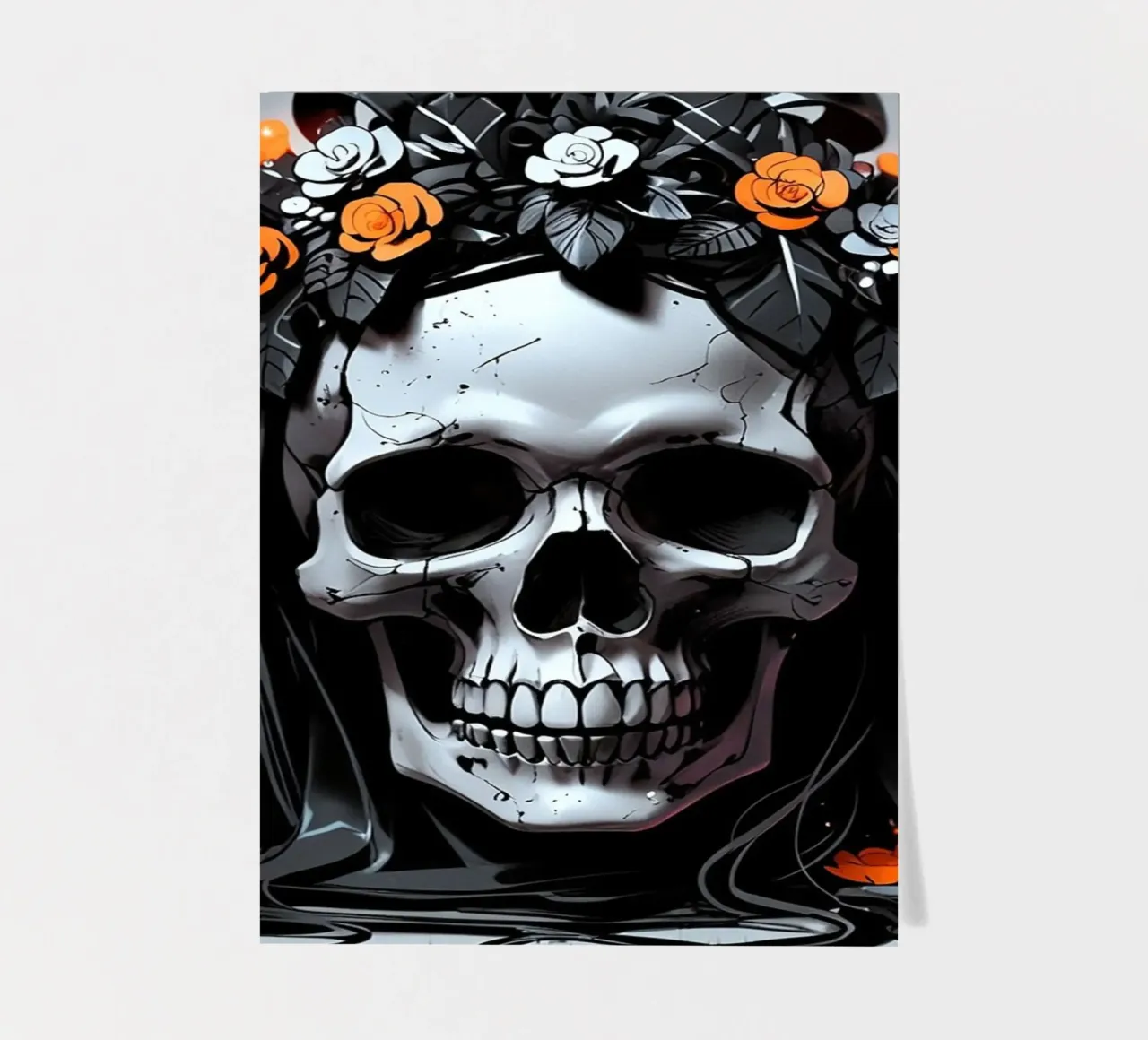 Dark Gothic Skull sticker sheet by LM2KONE