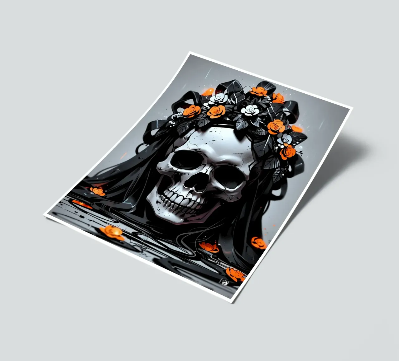 Dark Gothic Skull sticker sheet by LM2KONE