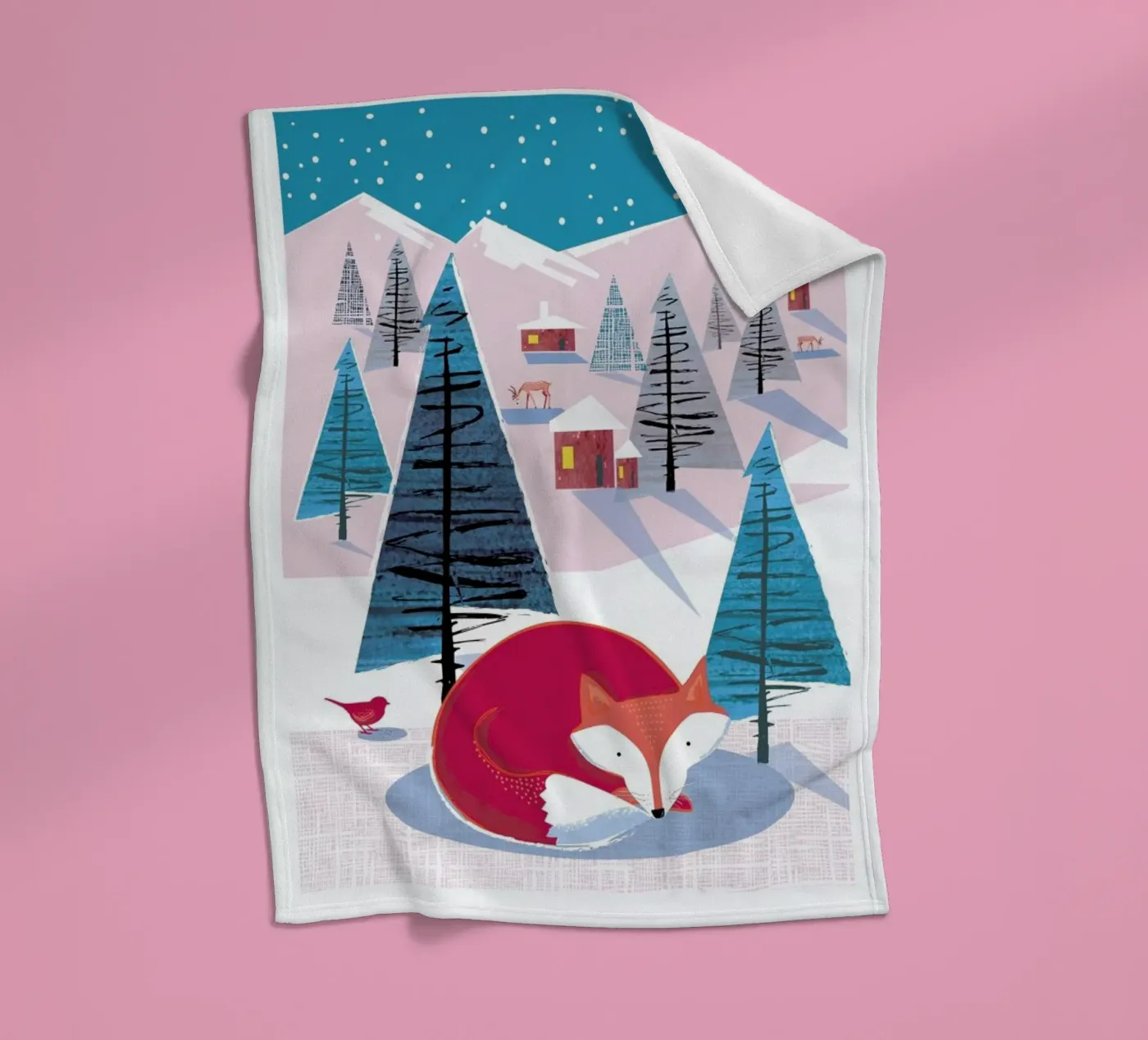 Fox coperta in pile da Rocket68