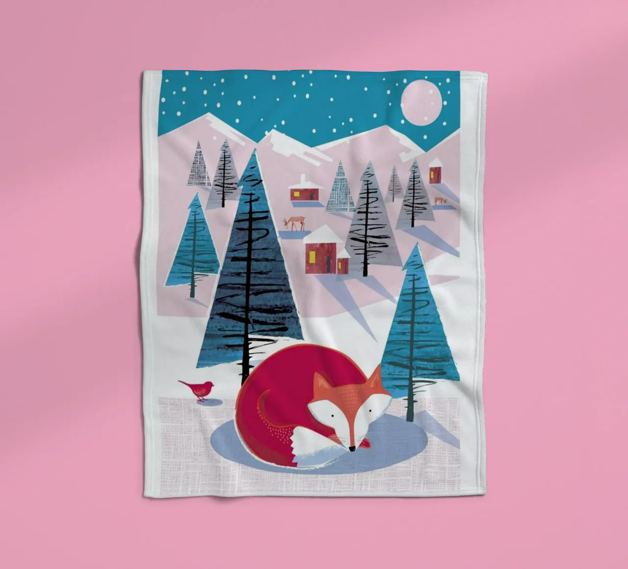 Fox fleecedeken van Rocket68