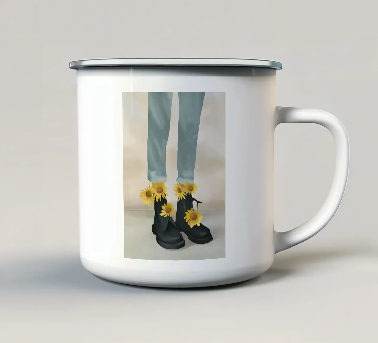 My Boots tazza in smalto da Flow Line