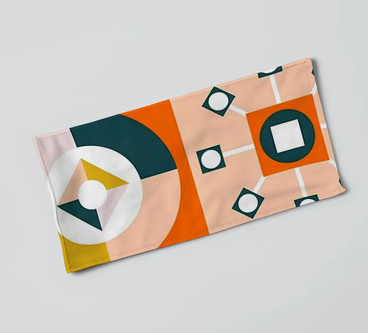 Retro Floral Geometrisches Muster Handtuch von diedrich
