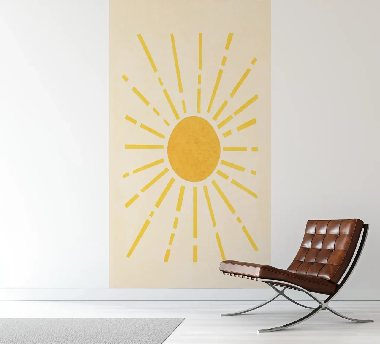 Sun fotobehang van Flow Line