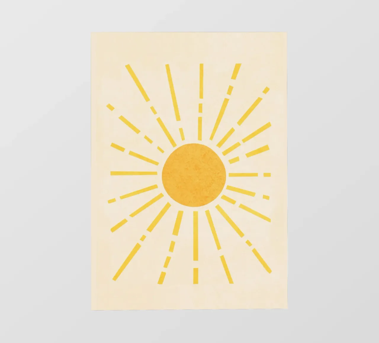 Sun fotobehang van Flow Line