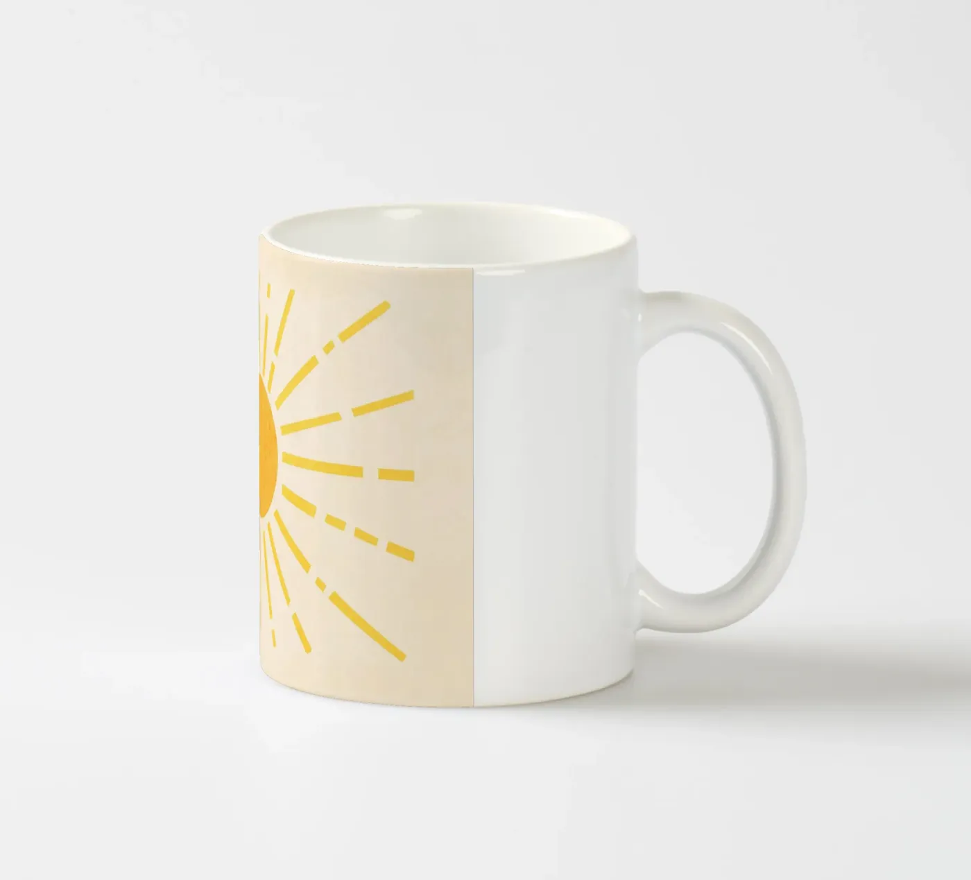 Sun ceramic mug by Flow Line