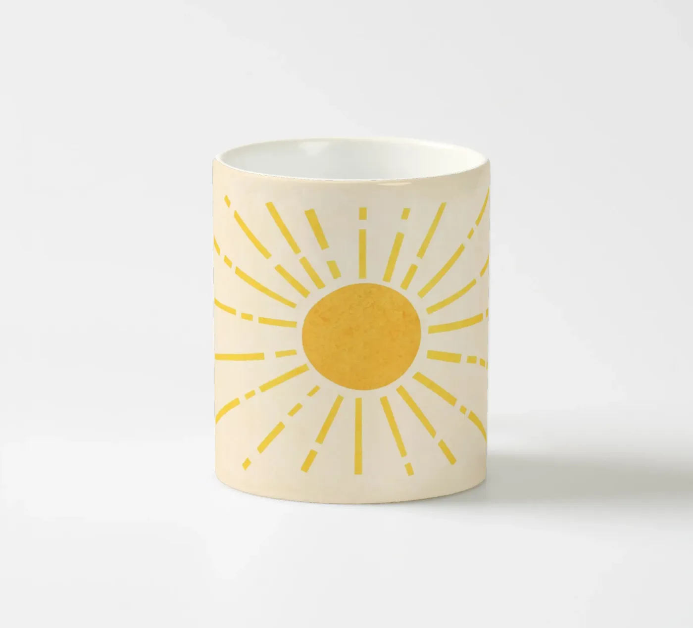 Sun ceramic mug by Flow Line