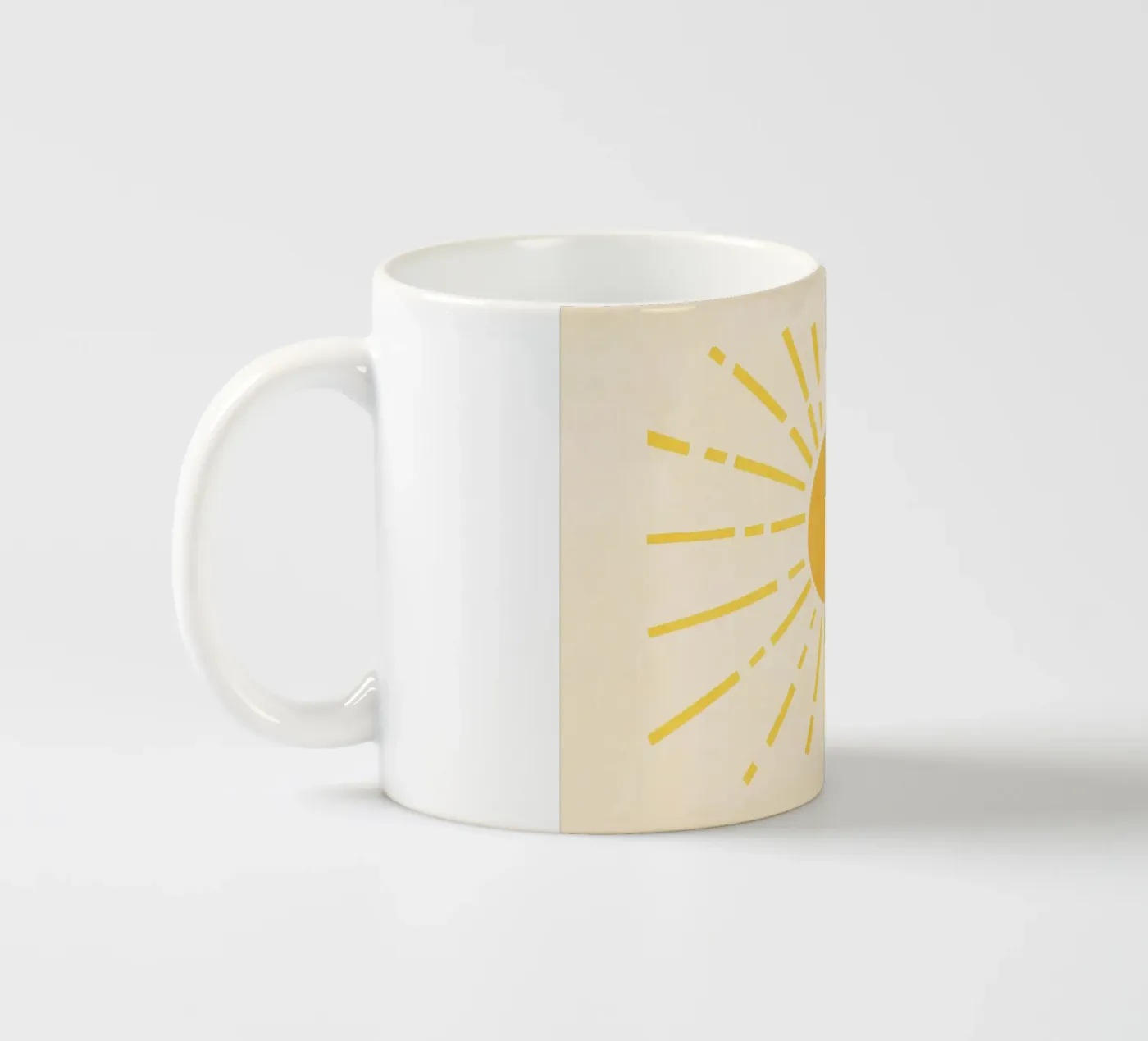 Sun ceramic mug by Flow Line