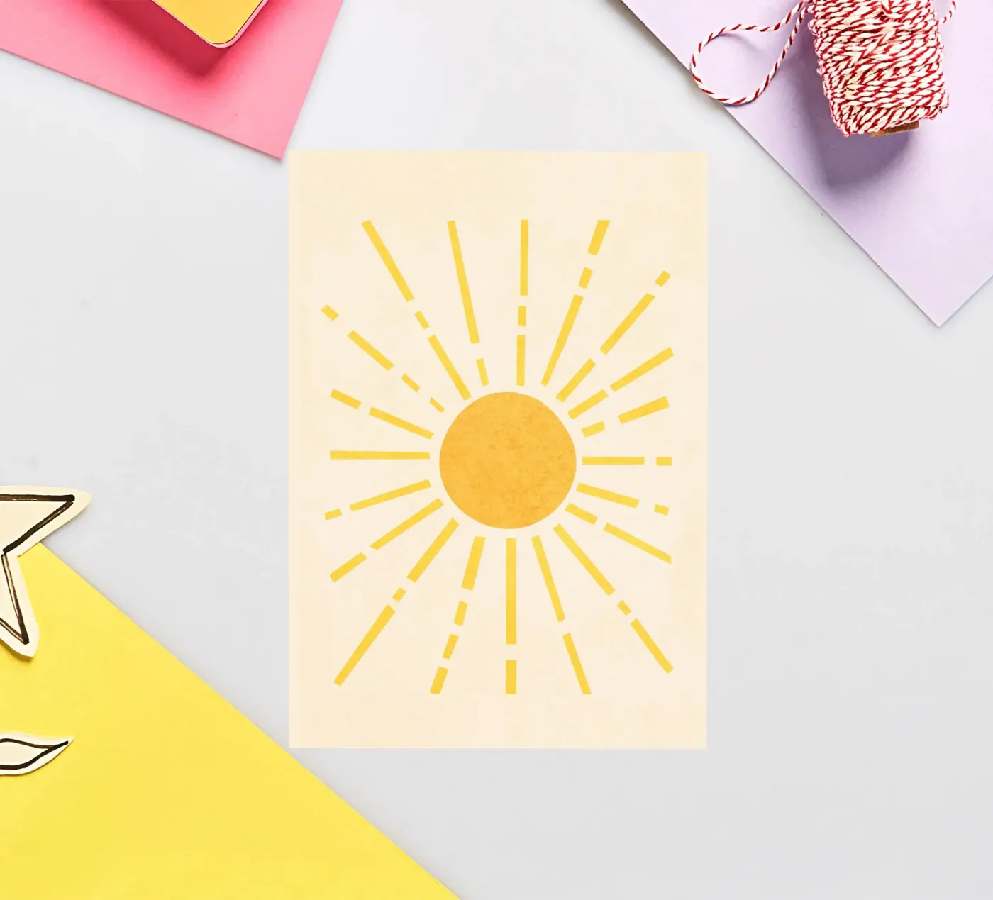 Sun sticker van Flow Line