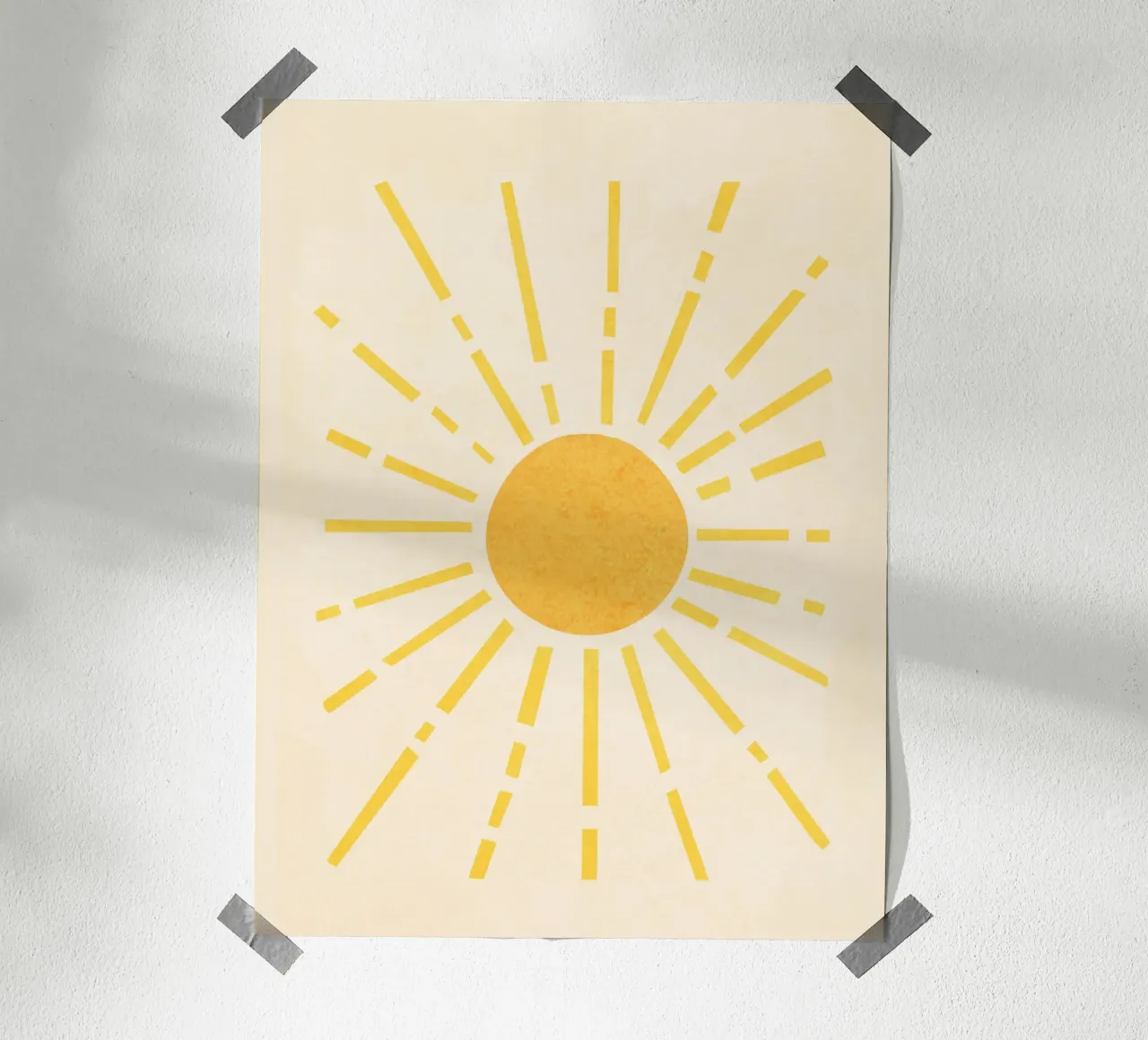Sun poster con telaio in plastica da Flow Line
