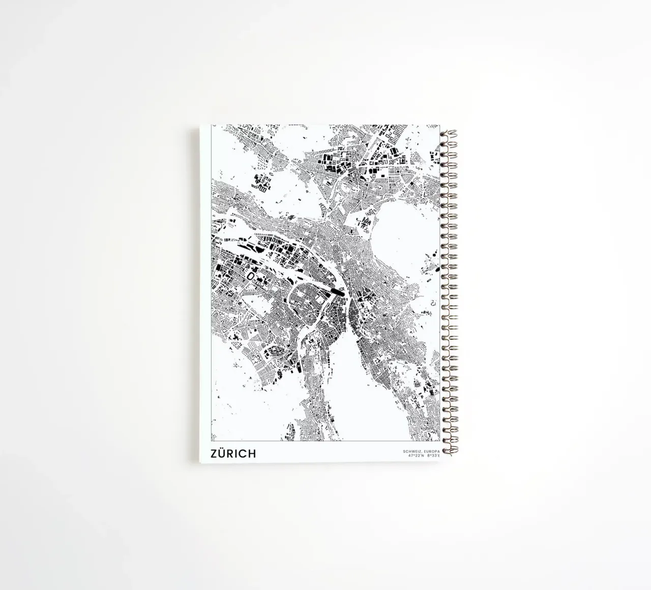 Zürich spiral notebook by The Cartography Collection