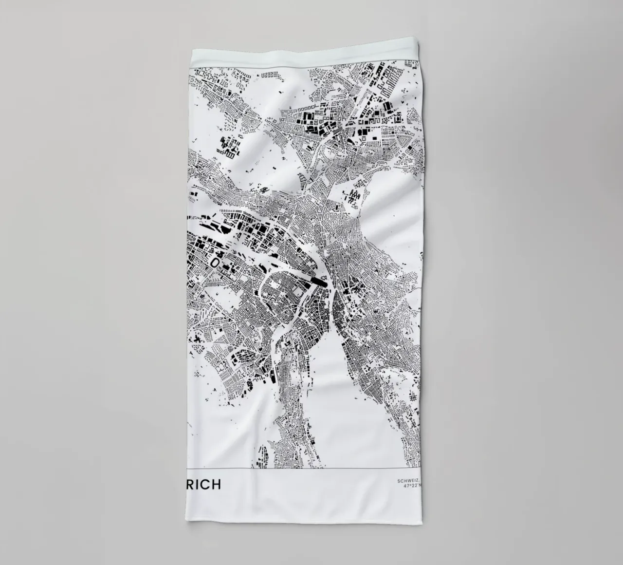 Zürich towel by The Cartography Collection