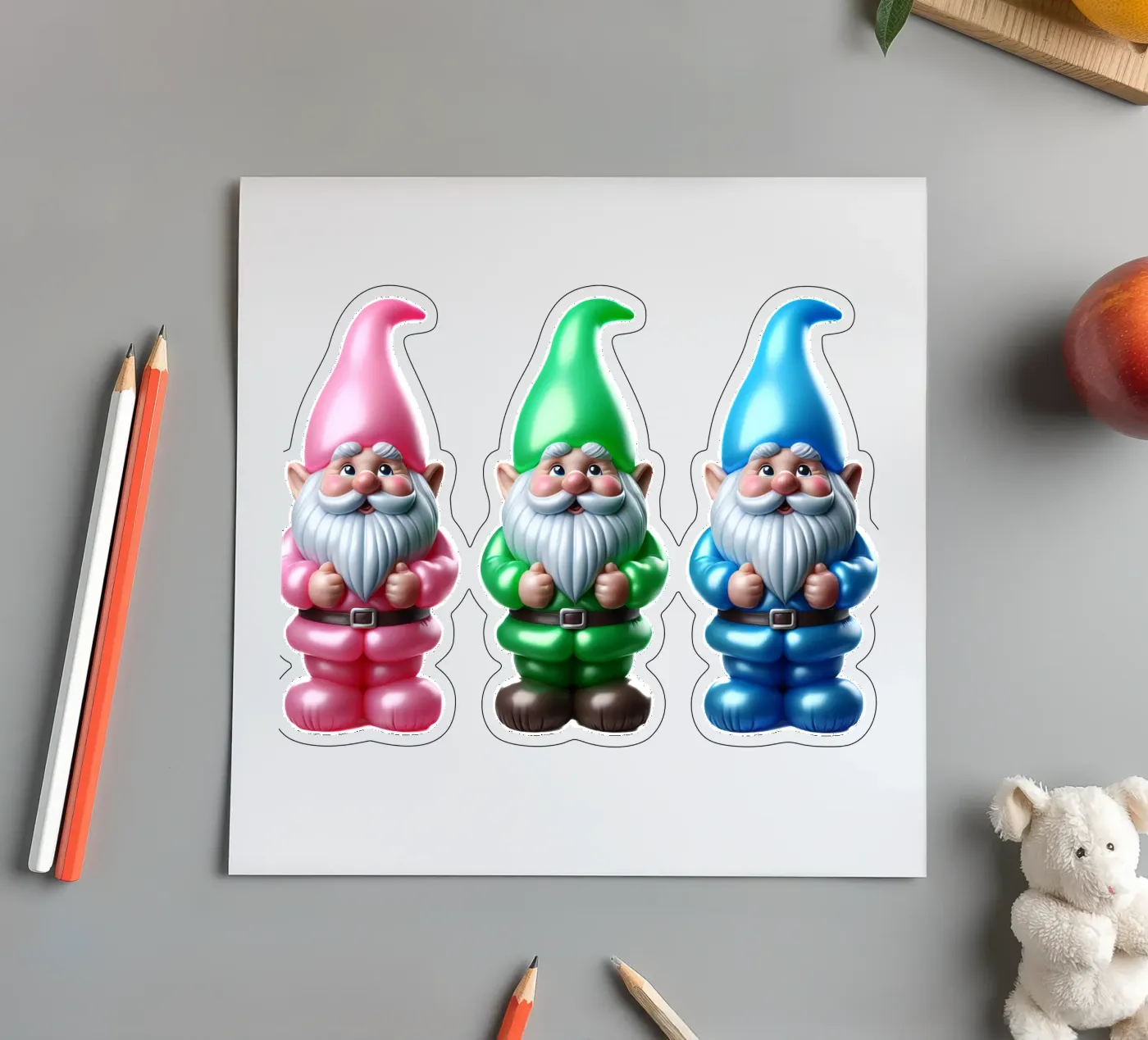 Dwarf triplets sticker sheet by CASTILO