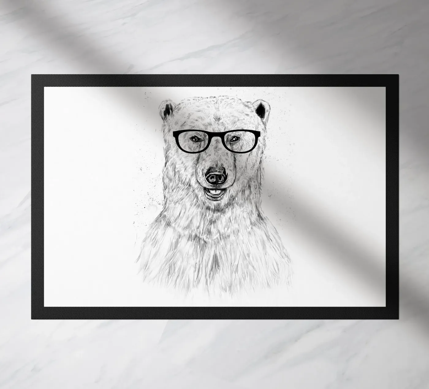 Geek Bear doormat by Balazs Solti