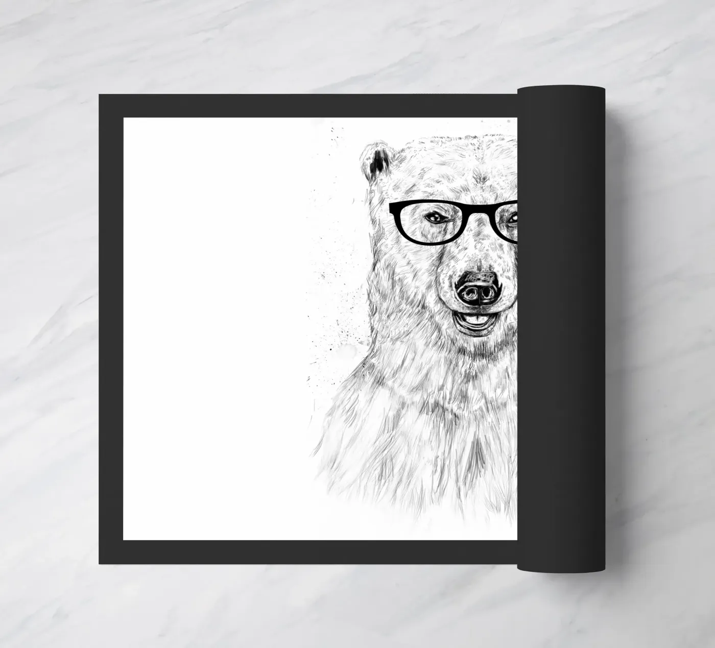 Geek Bear doormat by Balazs Solti