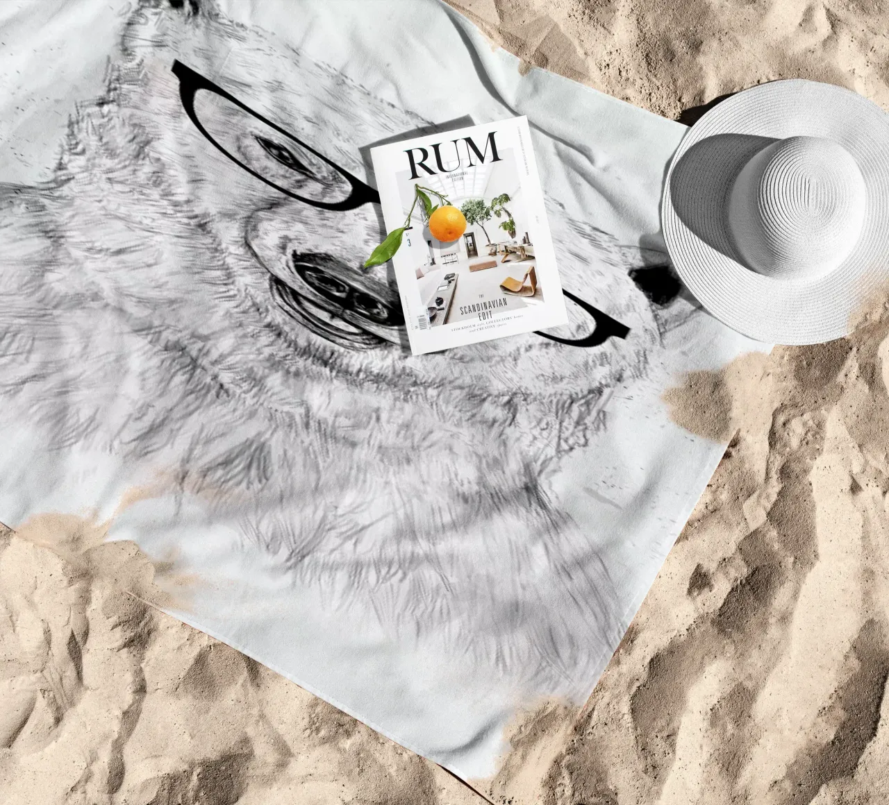 Geek Bear beach towel by Balazs Solti