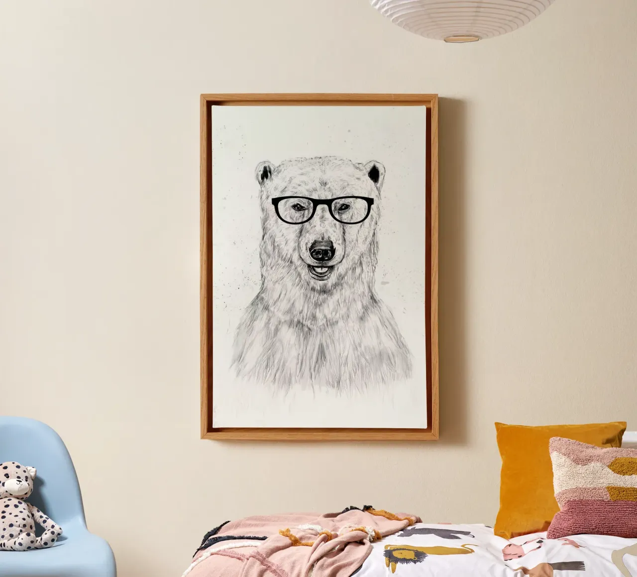 Geek Bear tela con Cornice a cassetta da Balazs Solti