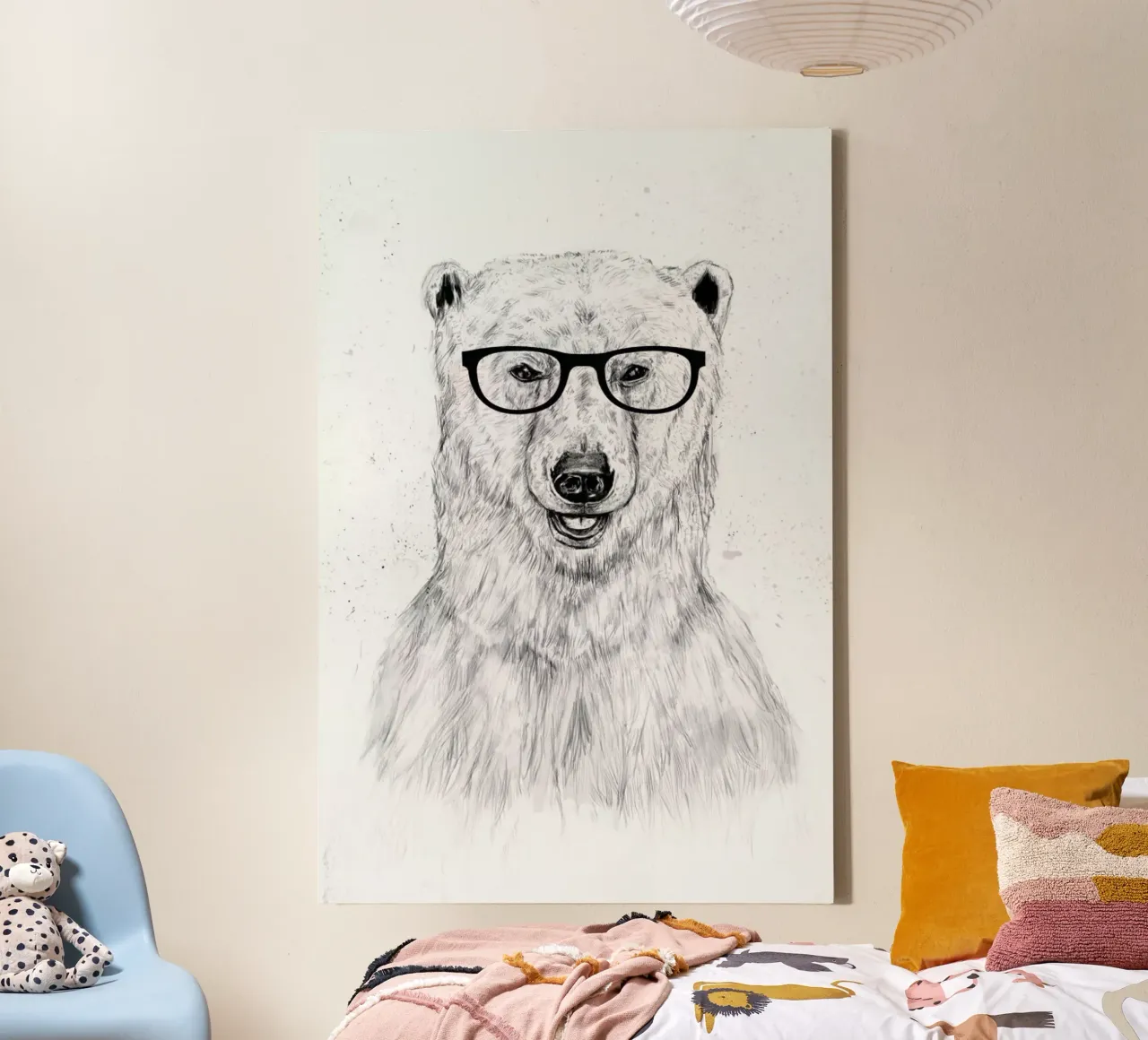 Geek Bear tela con Cornice a cassetta da Balazs Solti