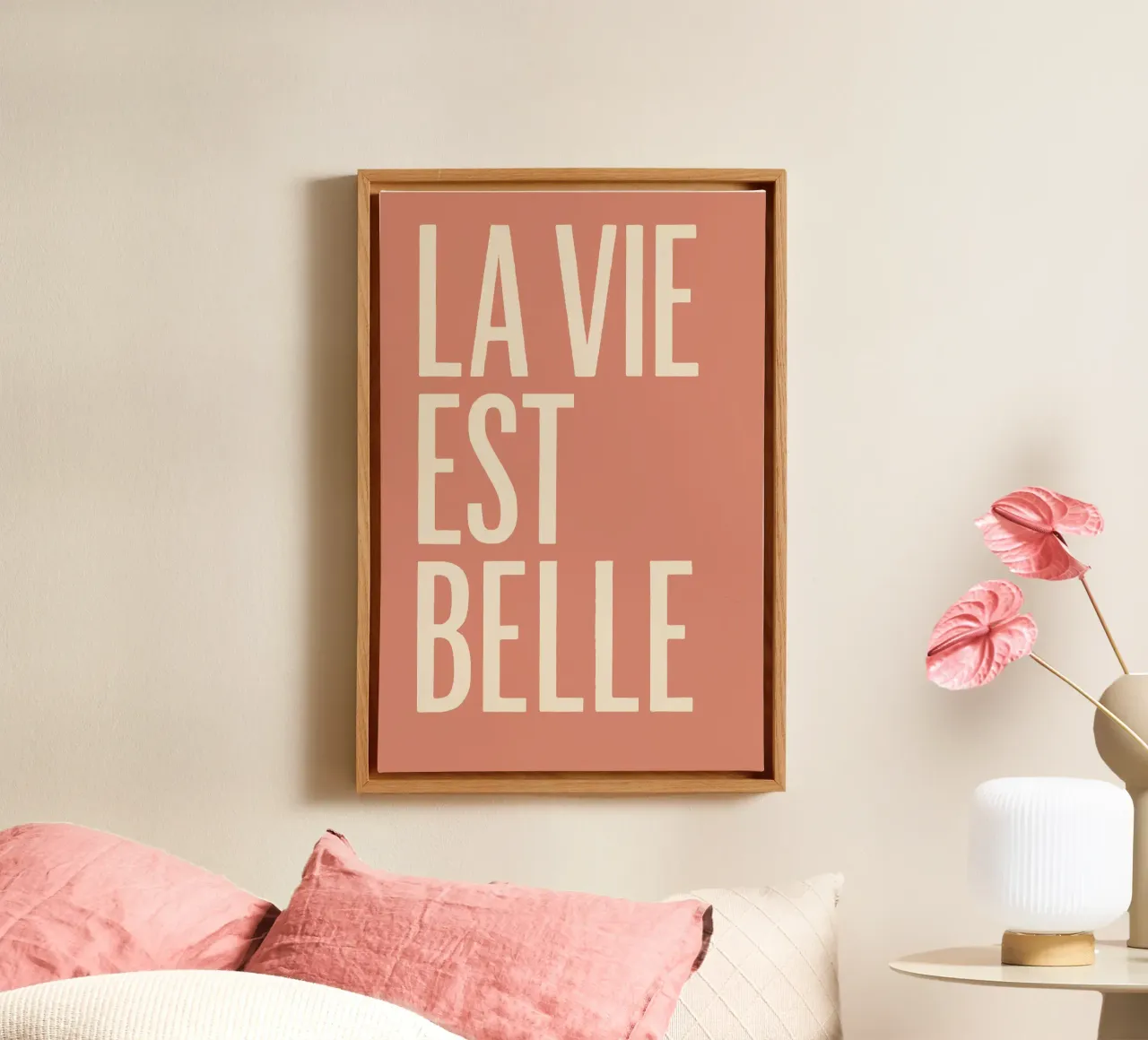 Parisian Calm – Belle Vie Print tela con Cornice a cassetta da QuooodZ by MooodzArt