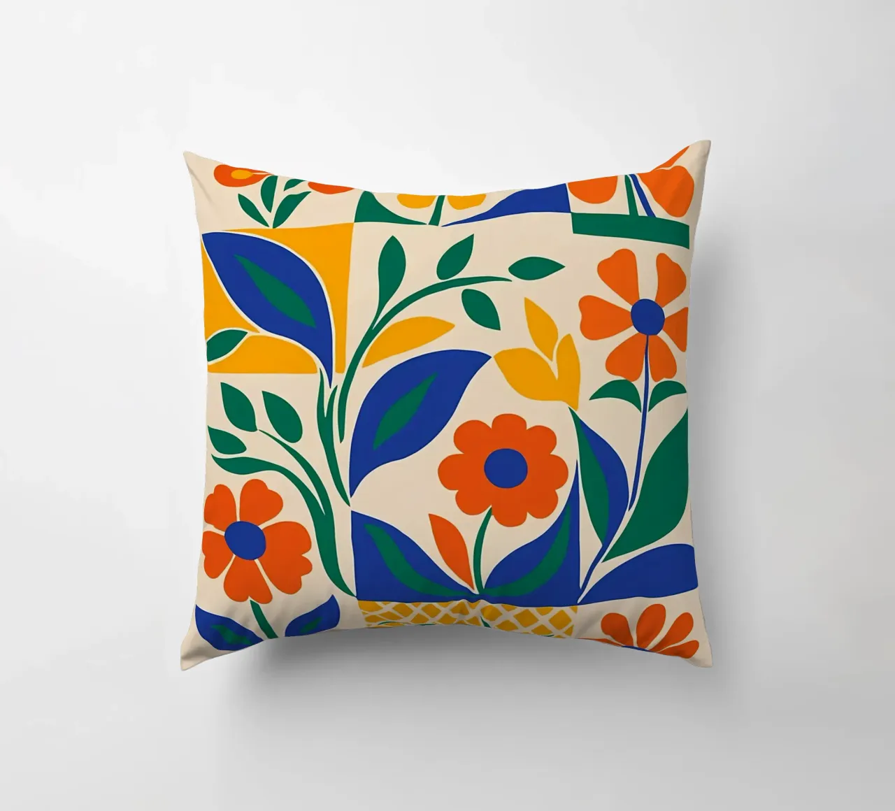 Retro Flowers 60s decorative cushion by diedrich