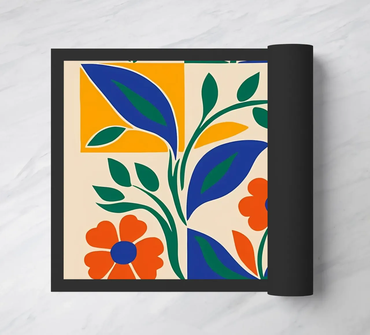 Fiori retrò anni '60 zerbino da diedrich