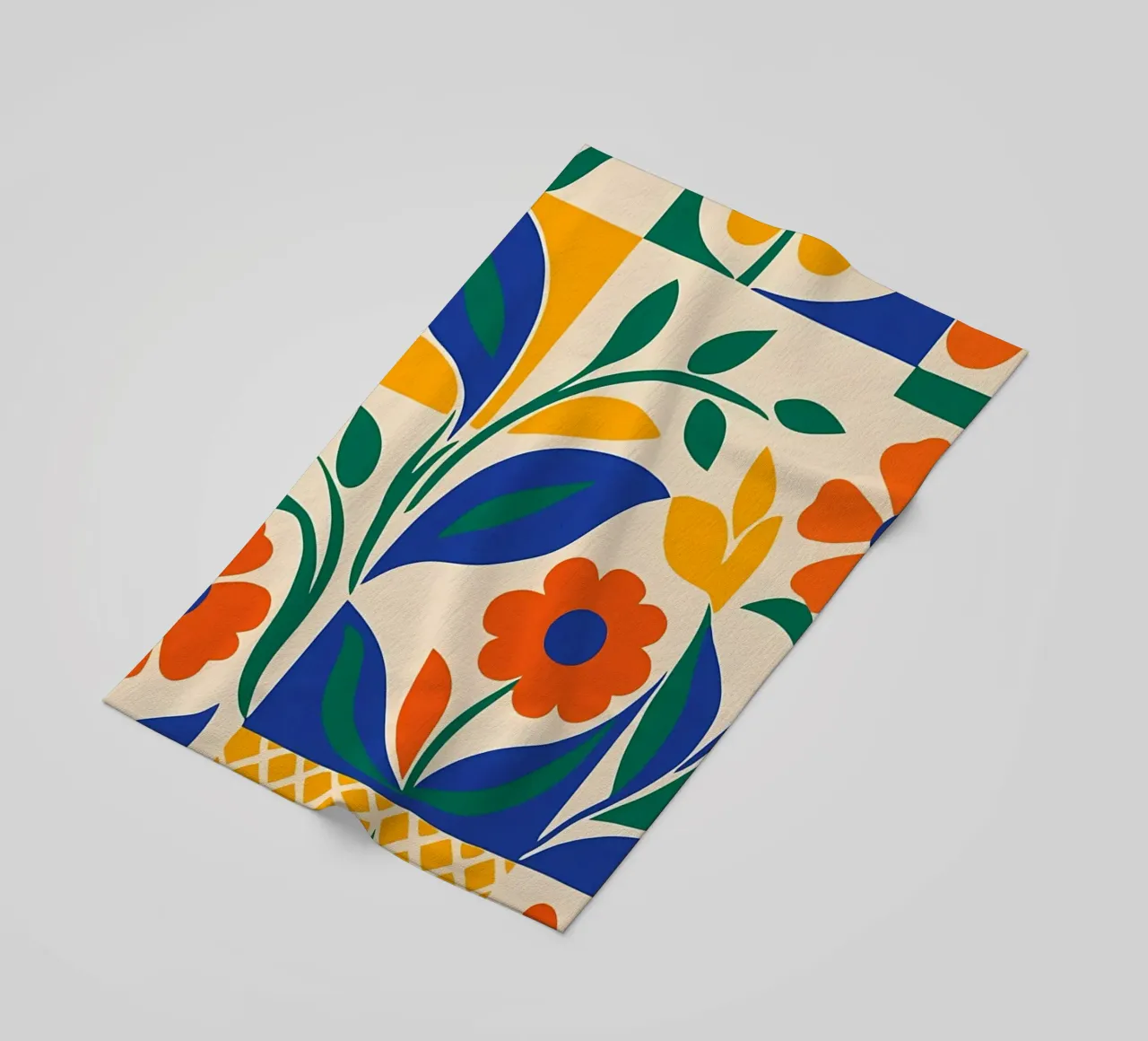 Fiori retrò anni '60 telo mare da diedrich