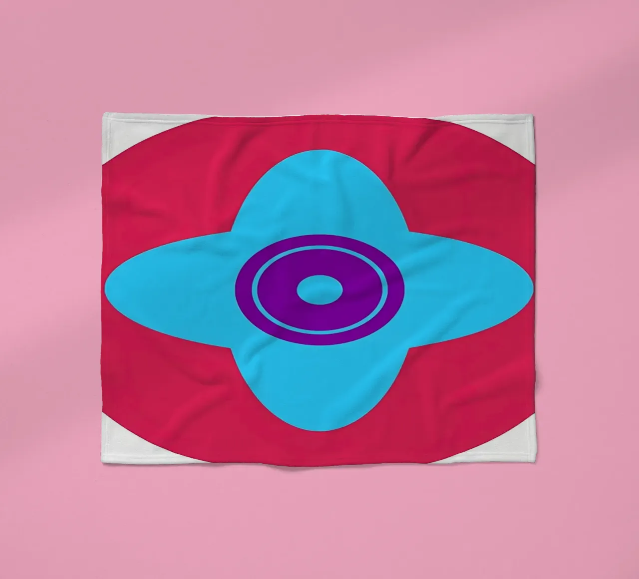 Fiore retrò coperta in pile da diedrich