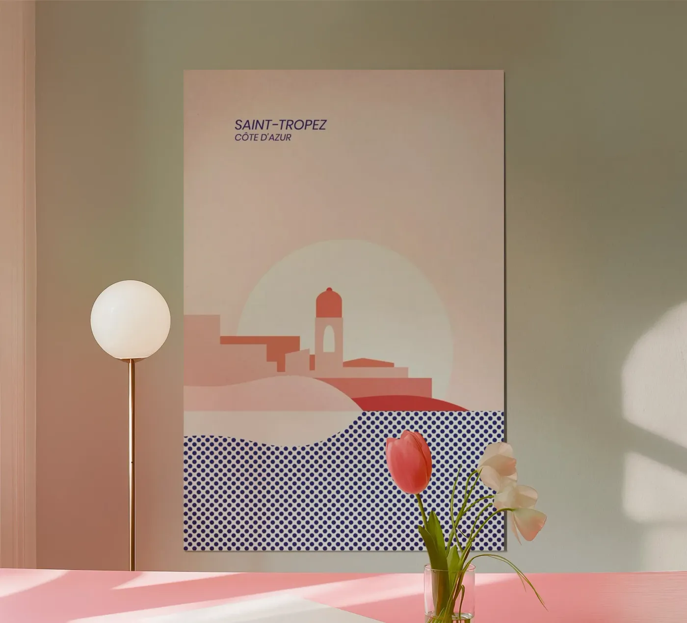 Saint-Tropez poster da The Cartography Collection