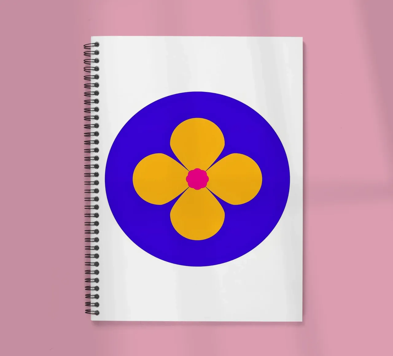 Retro Flower spiral notebook by diedrich