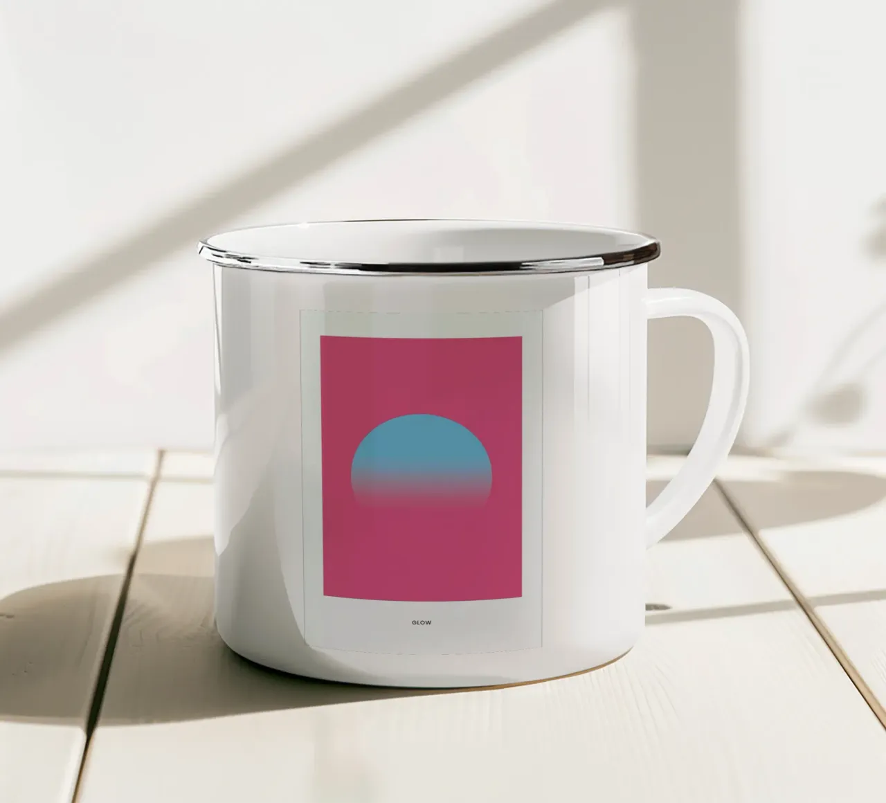 Glow #5 tazza in smalto da daylight design studio