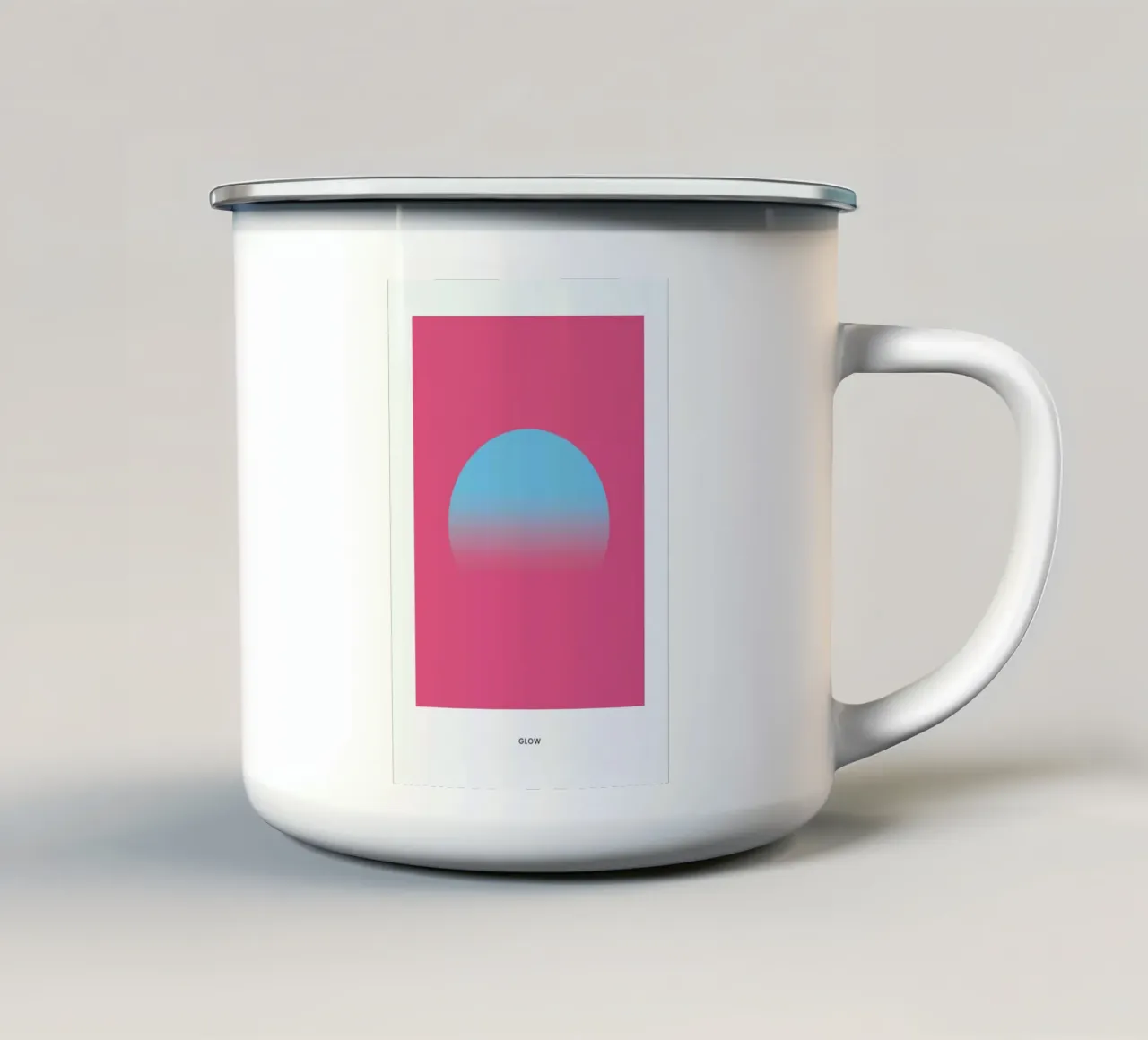 Glow #5 tazza in smalto da daylight design studio