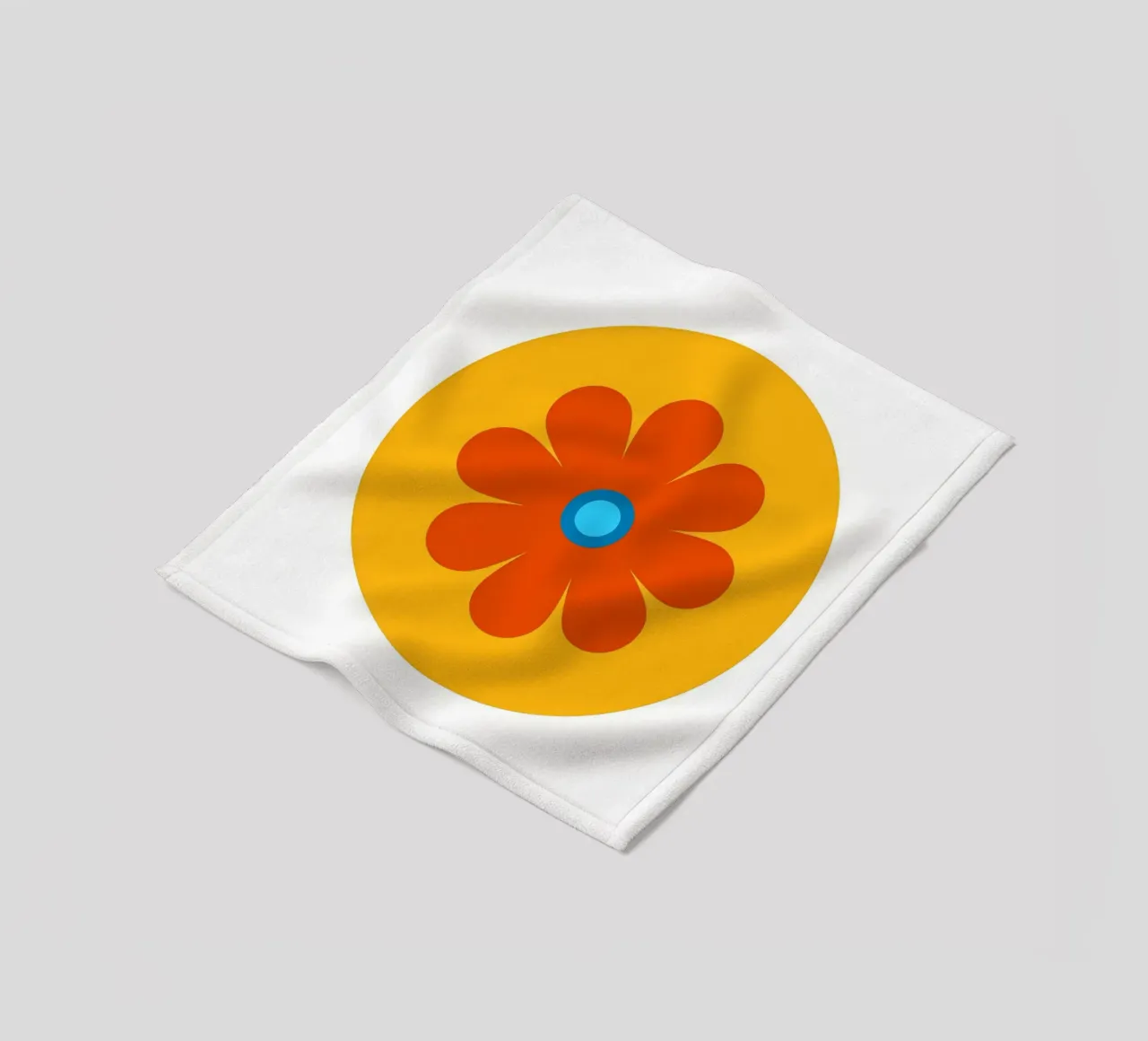 Fiore retrò coperta in pile da diedrich