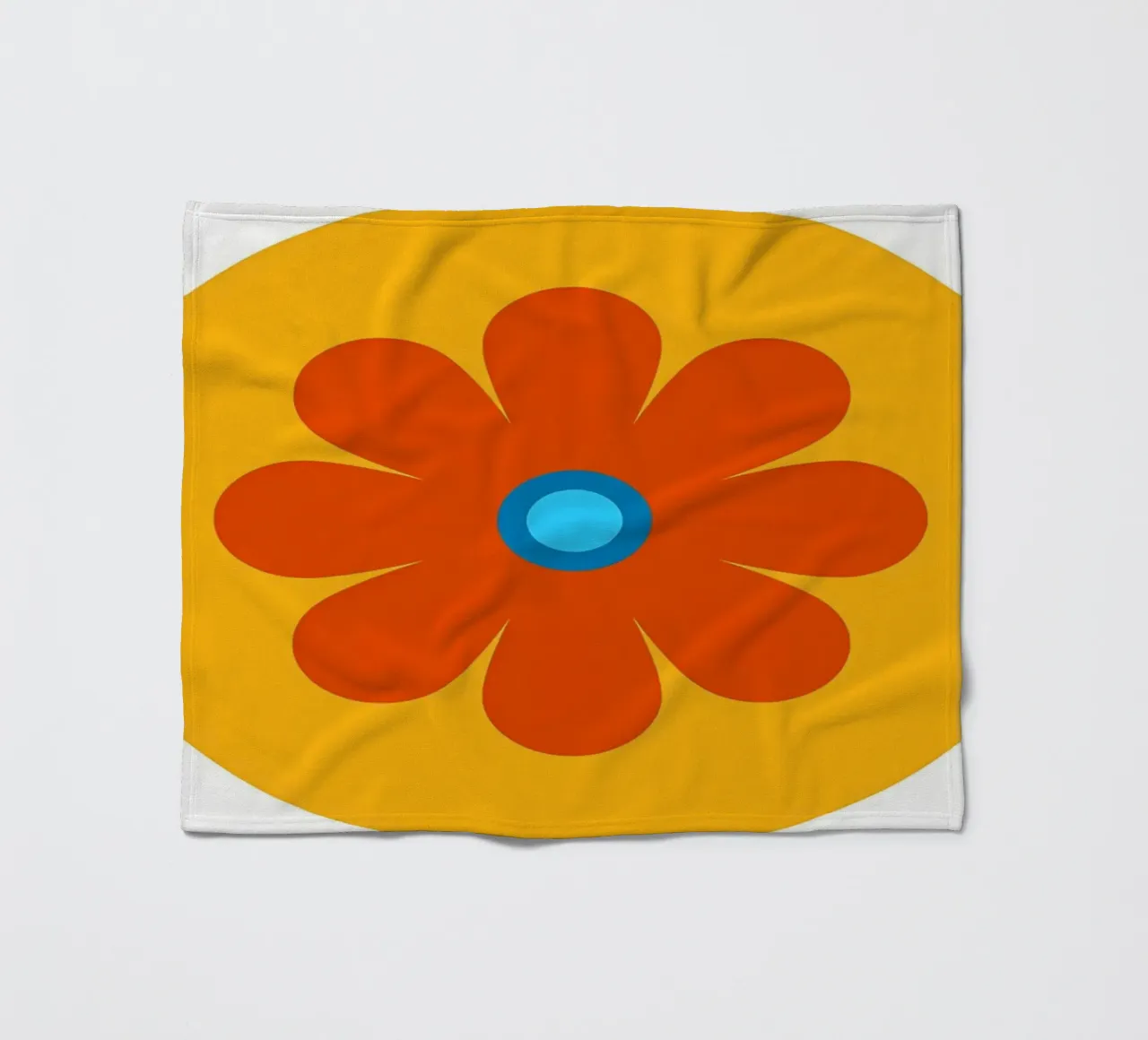 Fiore retrò coperta in pile da diedrich