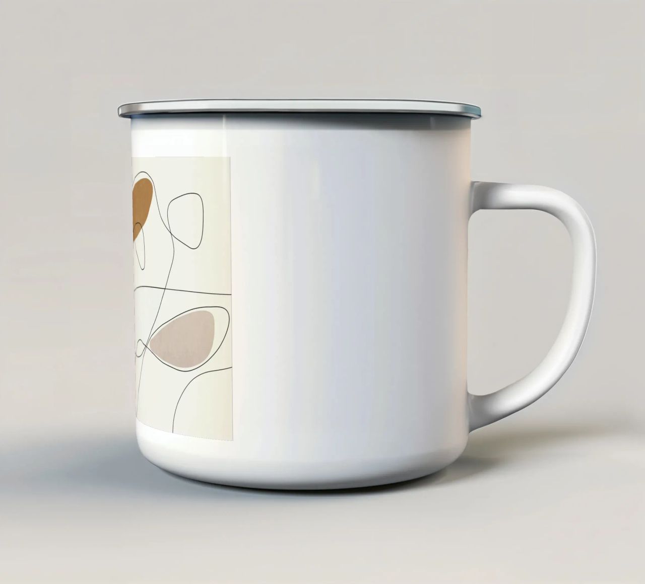 Thin Flow II tazza in smalto da Flow Line