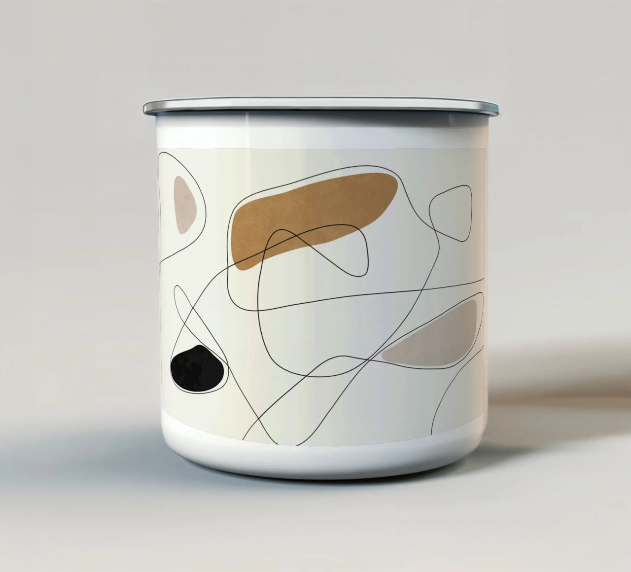 Thin Flow II tazza in smalto da Flow Line