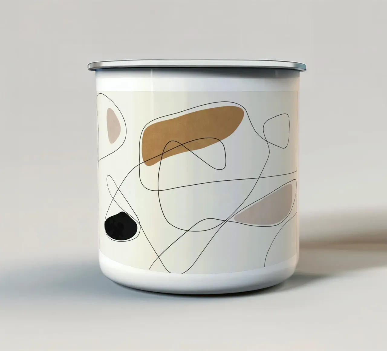 Thin Flow II Emaille Tasse von Flow Line