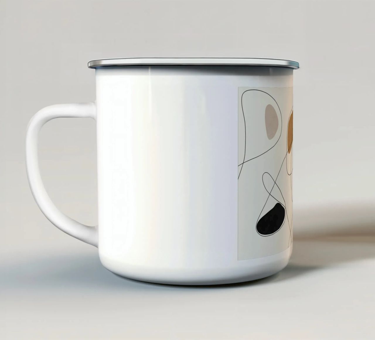 Thin Flow II tazza in smalto da Flow Line