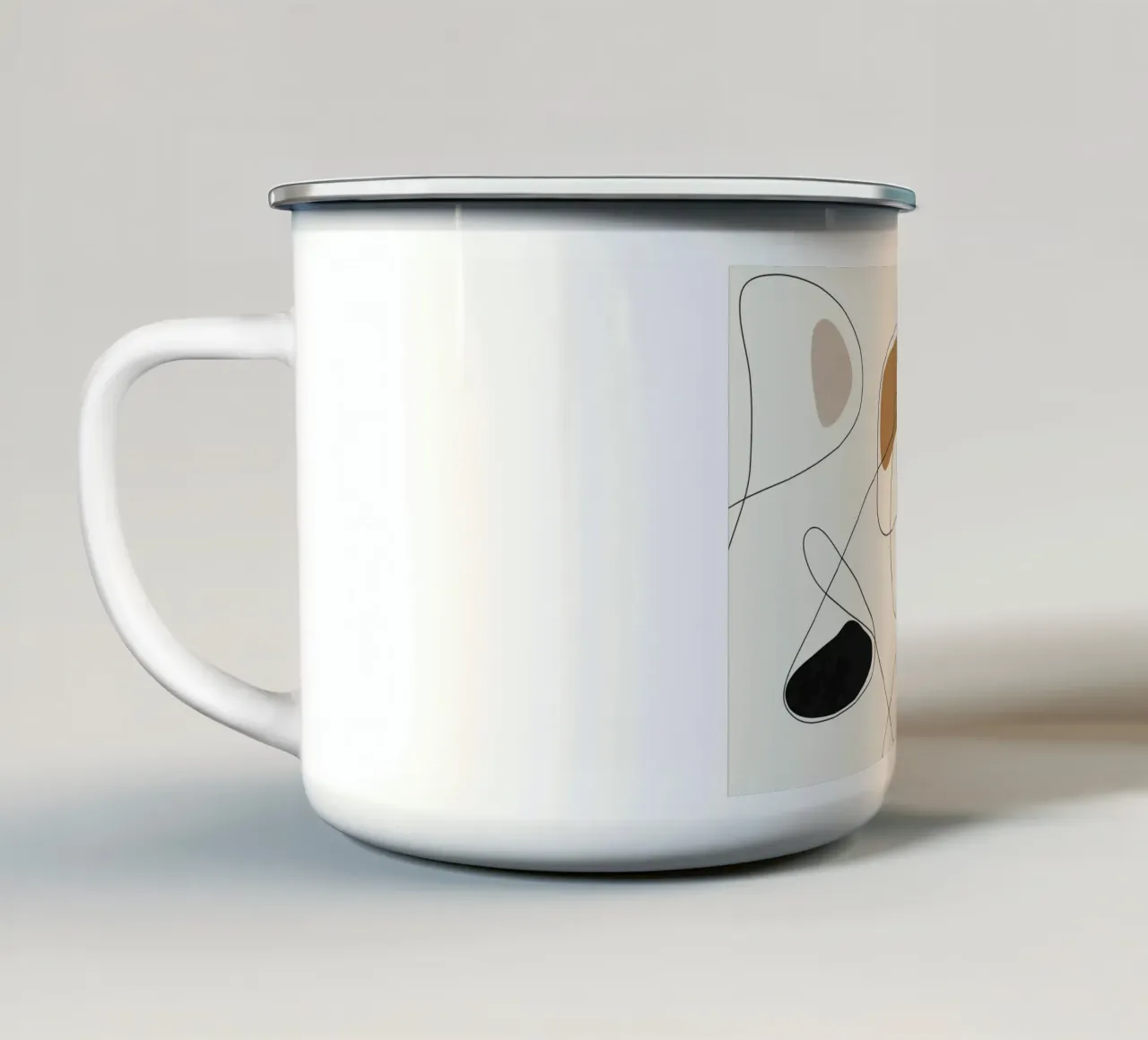 Thin Flow II Emaille Tasse von Flow Line