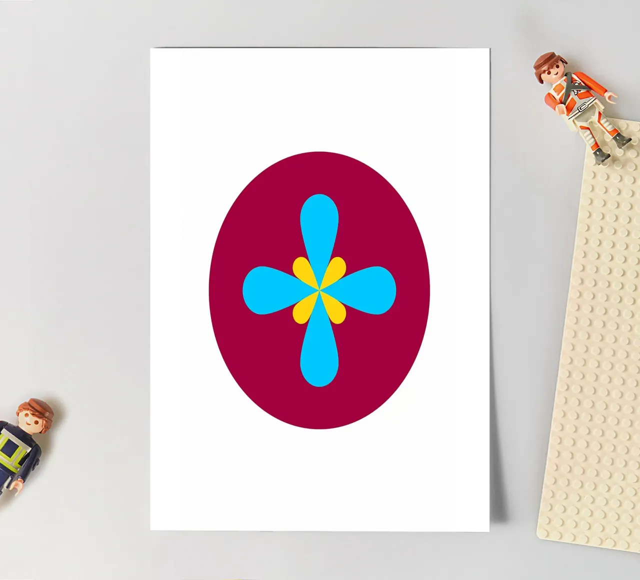 Fiori retrò foglio adesivo da diedrich