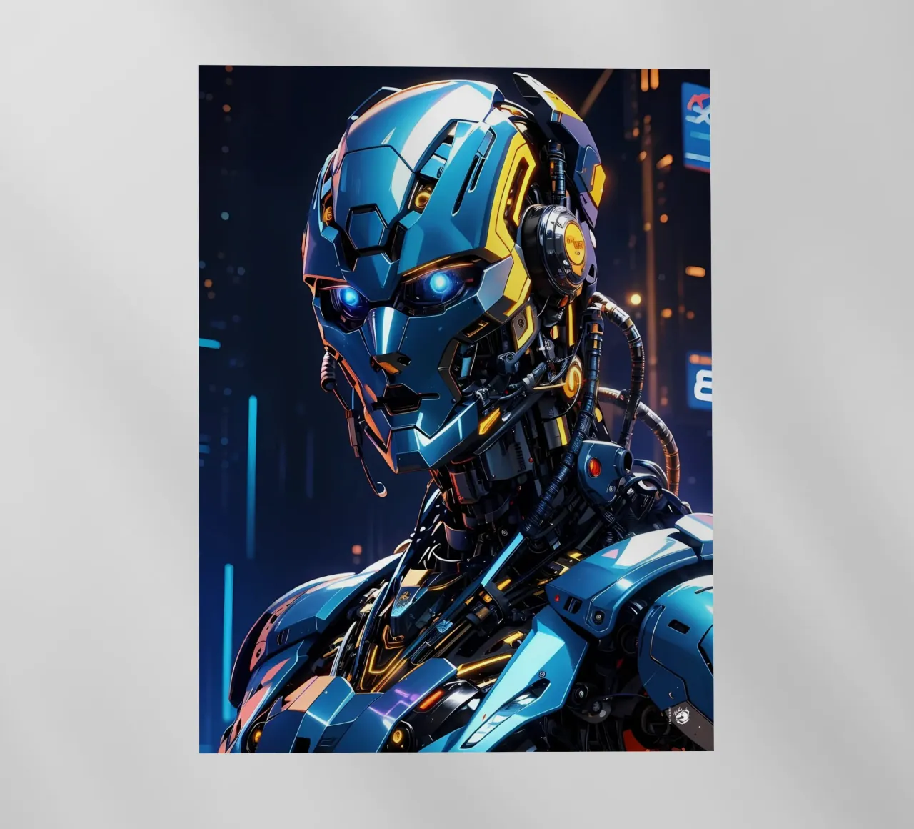Cyborg futuristico pellicola backlit da LM2KONE
