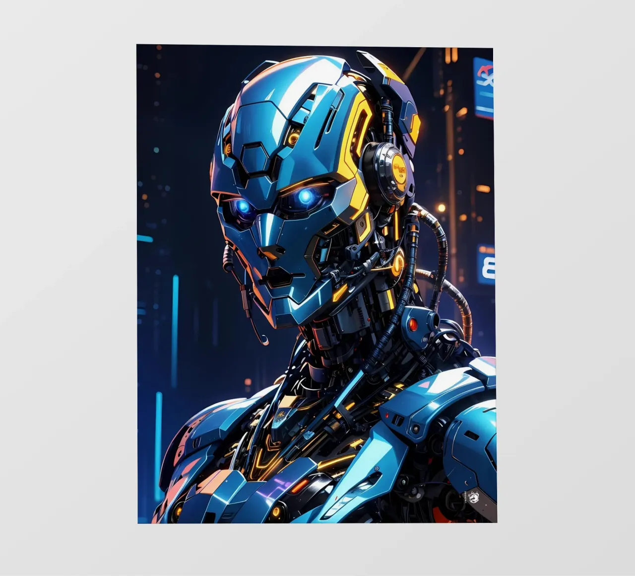 Cyborg futuristico pellicola backlit da LM2KONE