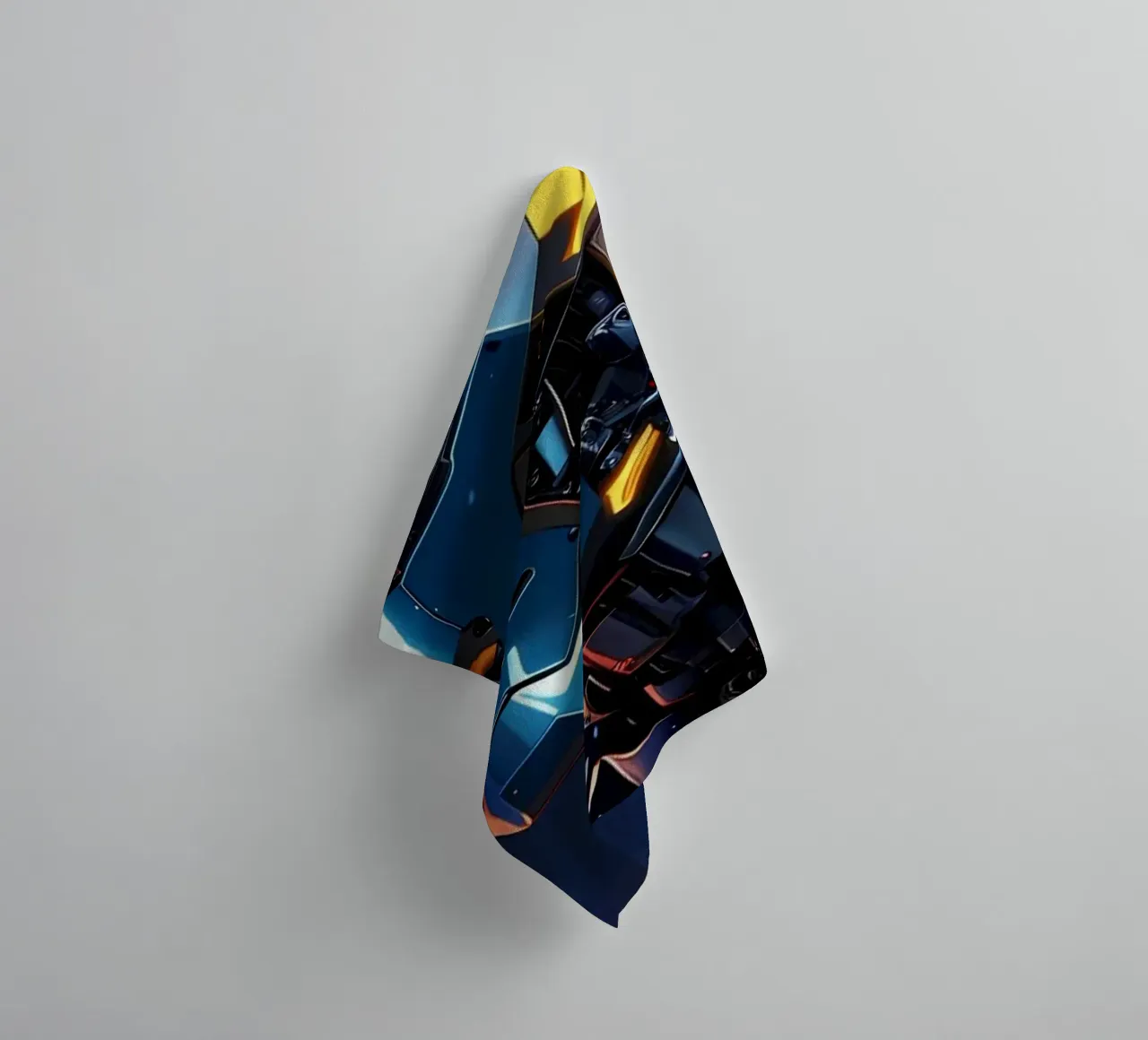 Cyborg futuristic towel by LM2KONE